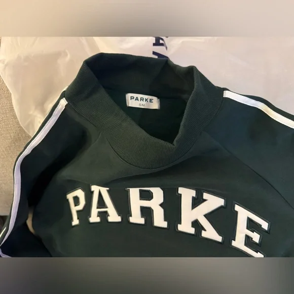 PARKE sport stripe mockneck - Picture 2 of 7